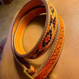 Custom beaded belt